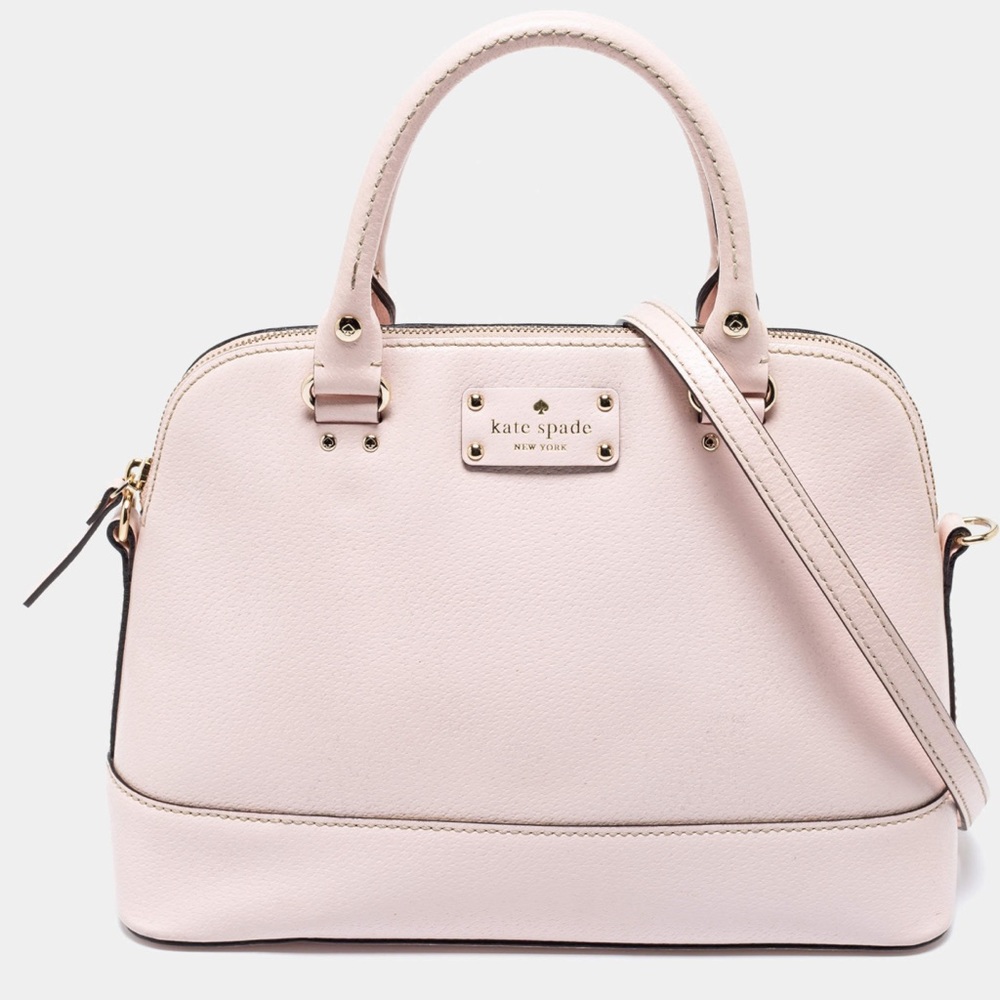 Kate Spade Light pink Leather Wellesley Rachelle Satchel-